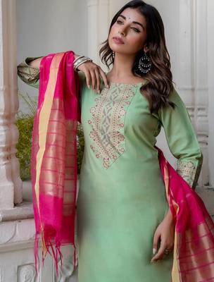 pear fancy blended cotton kurta set 4