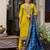 yellow fancy viscose rayon kurta set