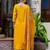 mustard fancy viscose kurta set