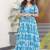 multicolor fancy faux georgette kurta set