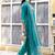blue fancy silk blend kurta set