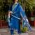 blue fancy viscose kurta set