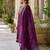 purple fancy viscose rayon kurta set