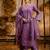 lavender fancy silk blend kurta set
