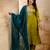 mehendi fancy silk blend kurta set