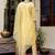 yellow fancy viscose kurta set