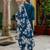 teal fancy viscose rayon kurta set