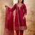 pink fancy chanderi silk kurta set