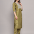 green fancy silk blend kurta set