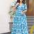 multicolor fancy faux georgette kurta set