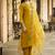 mustard fancy pure silk blend kurta set