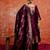 wine fancy cotton silk kurta set