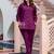 purple fancy silk blend kurta set