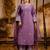lavender fancy silk blend kurta set