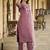 light-purple fancy pure silk blend kurta set