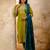 mehendi fancy silk blend kurta set