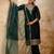 green fancy chanderi silk kurta set