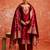 maroon fancy cotton silk kurta set