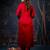 maroon fancy cotton silk kurta set