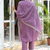 lavender fancy silk blend kurta set