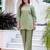 pear fancy silk blend kurta set