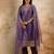 lavender fancy chanderi silk kurta set