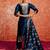 blue fancy cotton silk kurta set