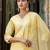 yellow fancy viscose kurta set