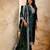green fancy blended cotton kurta set