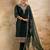 green fancy chanderi silk kurta set