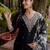 black fancy viscose rayon kurta set