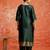 green fancy cotton silk kurta set