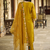 mustard fancy pure silk blend kurta set