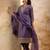 lavender fancy chanderi silk kurta set