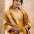 mustard fancy blended cotton kurta set