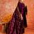 wine fancy cotton silk kurta set