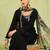 black fancy viscose kurta set