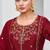 maroon fancy silk kurta set