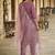 light-purple fancy pure silk blend kurta set