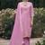 lavender fancy viscose rayon kurta set