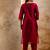 pink fancy chanderi silk kurta set