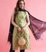 pear fancy silk blend kurta set