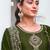 mehendi fancy silk kurta set