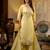 light-yellow fancy silk blend kurta set