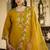 mustard fancy pure silk blend kurta set