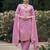 lavender fancy viscose rayon kurta set