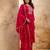 rani-pink fancy silk blend kurta set