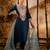 teal fancy viscose rayon kurta set