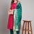 rani-pink fancy cotton silk kurta set
