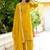 yellow fancy viscose rayon kurta set